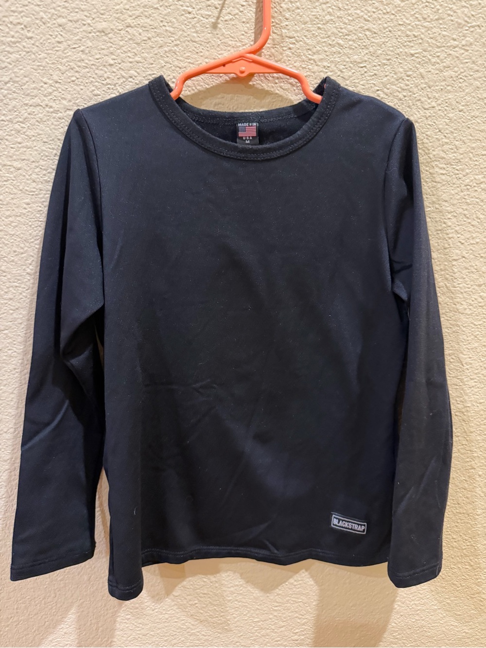Blackstrap Kids' Long Sleeve Crew Neck Top - Black